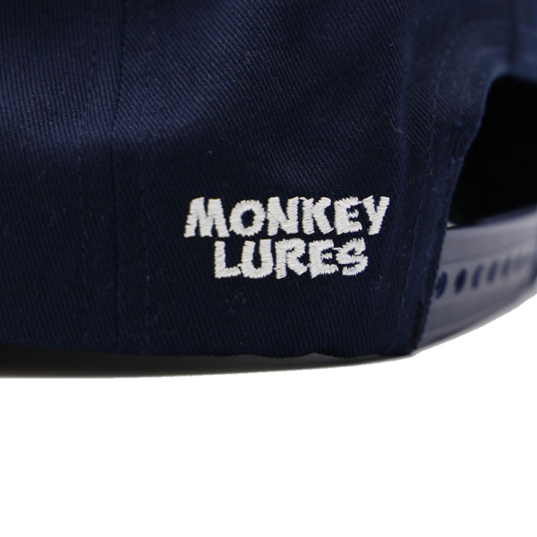 Monkey-Lures-Cap-Blau-Braun-Back