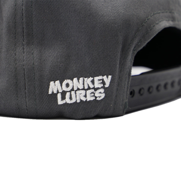 Monkey-Lures-Cap-Grau-Schwarz-Back