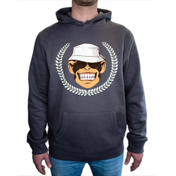 Monkey Lures Merch Hoodie grau