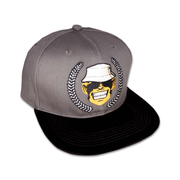 Monkey-Lures-Snapback-Grau-Schwarz